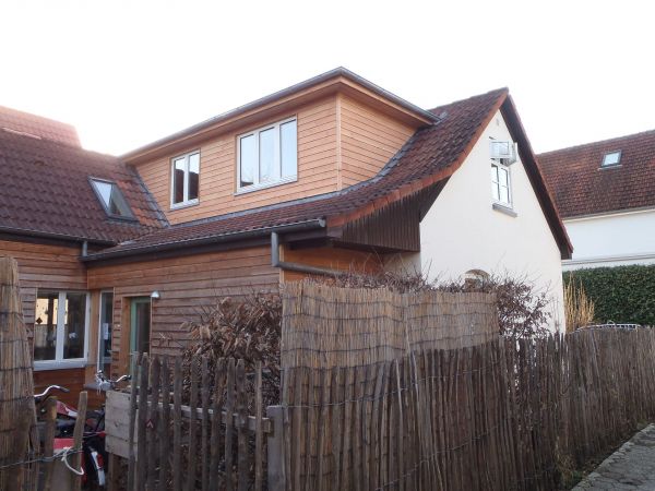 Flachdachgaube und Dachgeschoßausbau